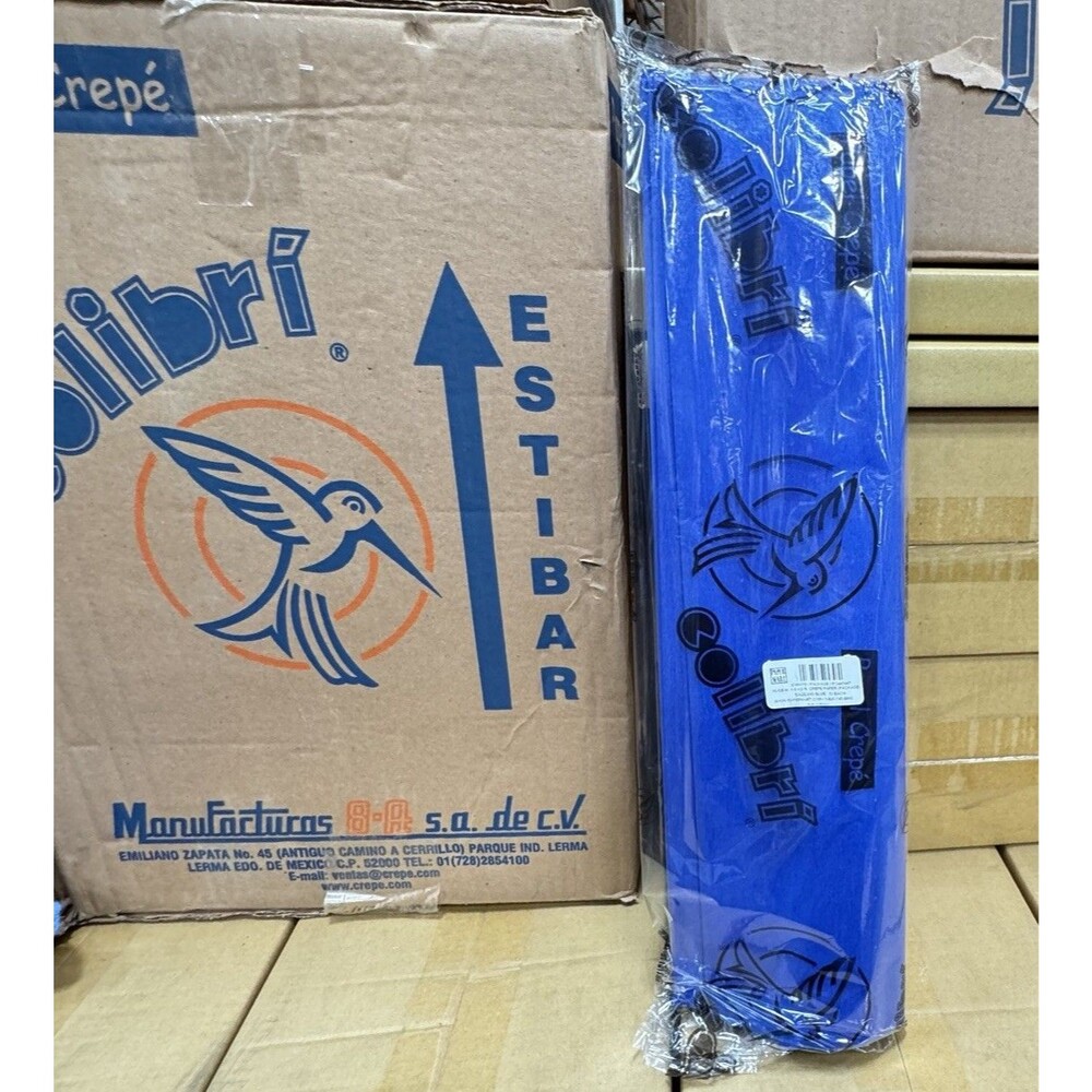 250 Sheets Colibri Mexican Crepe Paper Blue Azul Carton Stretchable Art Party